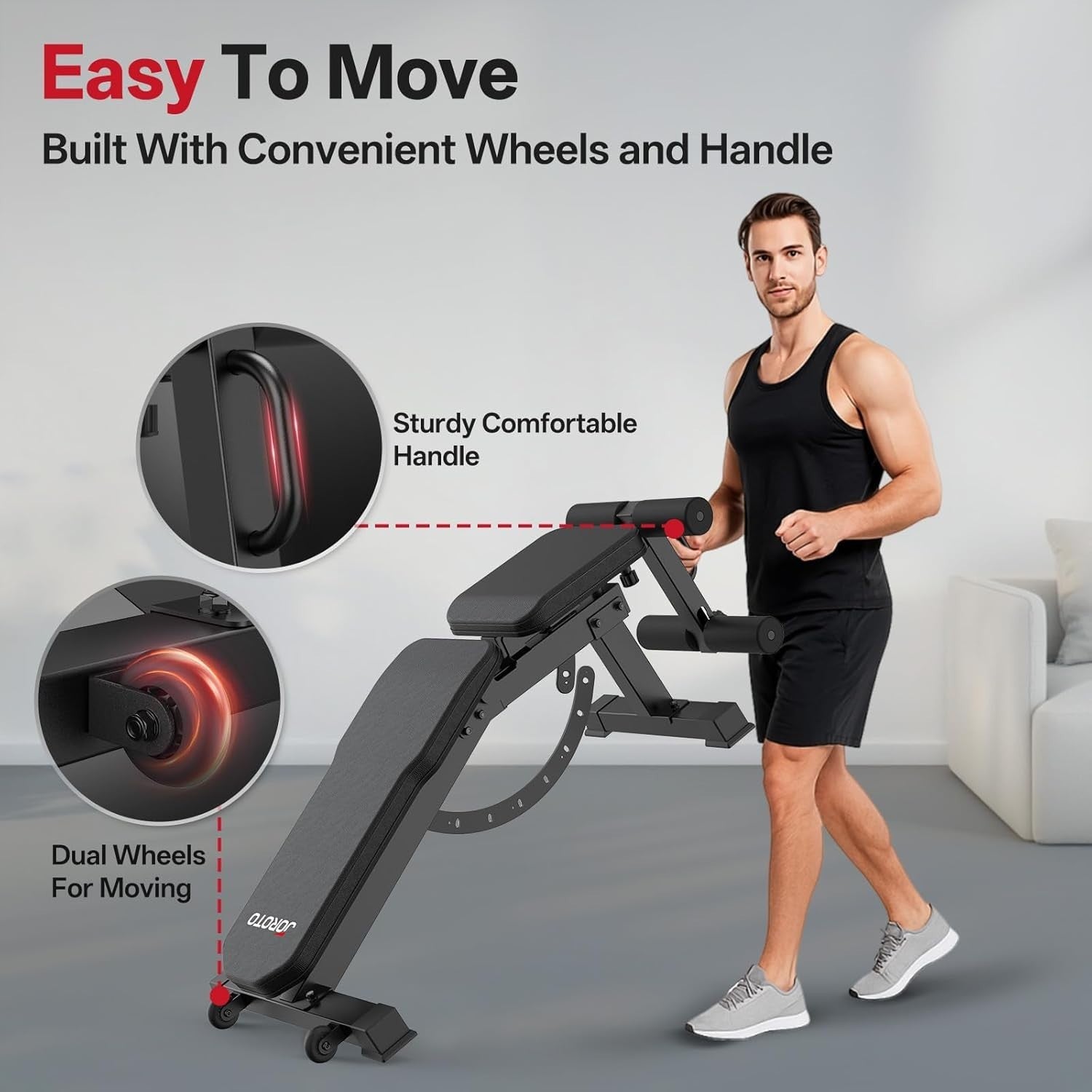 Professional Multi-Angle Strength Bench 1700lb Heavy Duty Home Gym