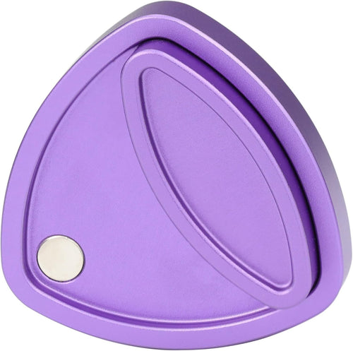 Purple Metal Pivot Fidget Slider Magnetic Clicker Triangle EDC