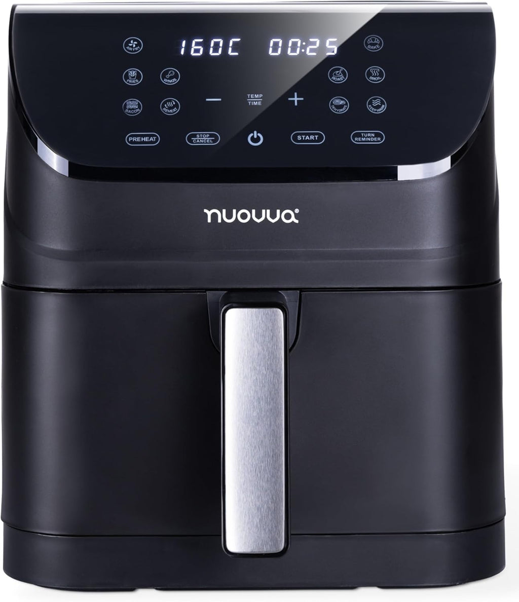 6L Digital Air Fryer 1500W Oil-Free Cooker Timer Temp Control Family Use