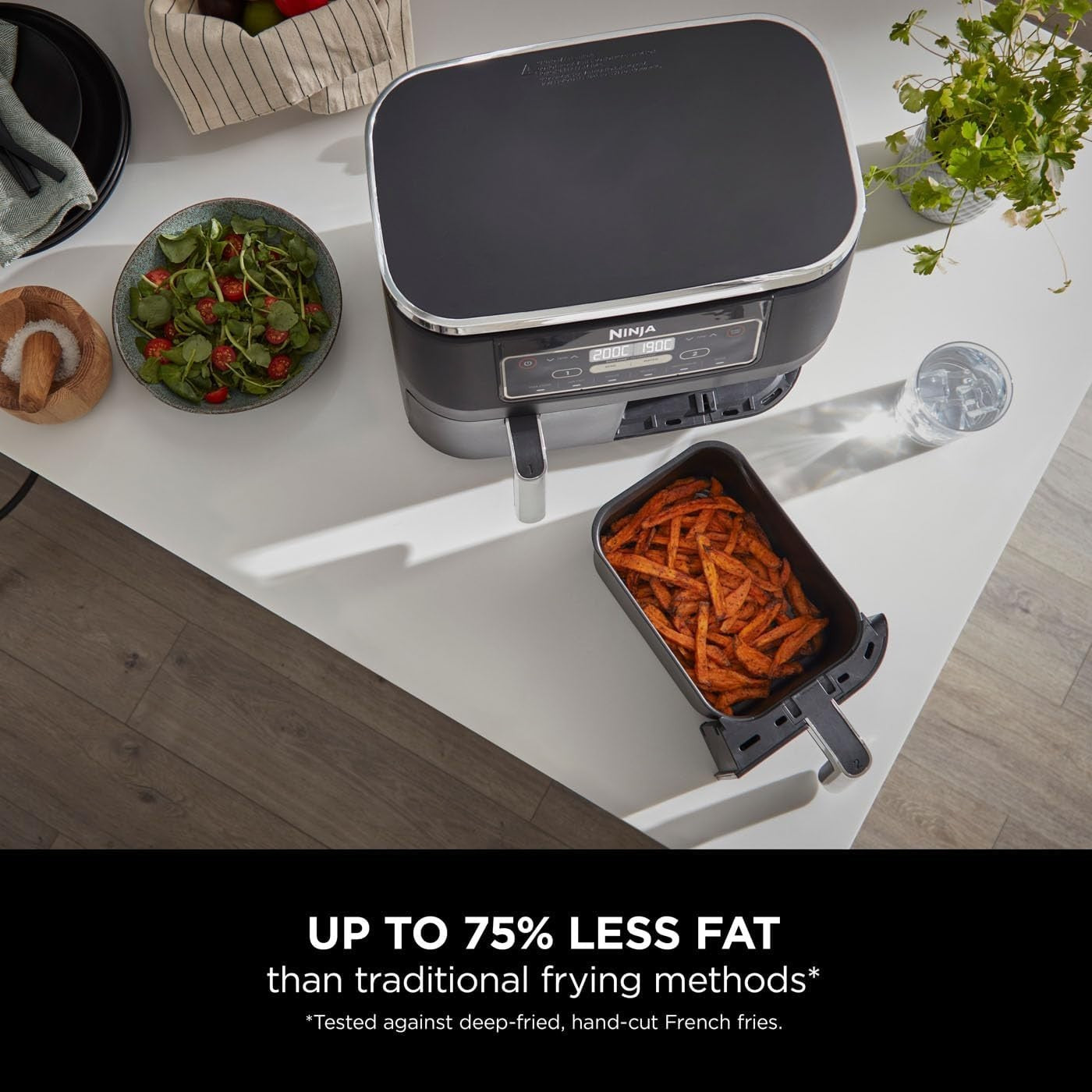 Dual Zone Digital Air Fryer 7.6L | 6-in-1 | No-Oil Cooking | Large Capacity