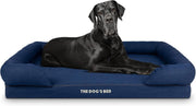 XXL Orthopedic Dog Bed Memory Foam Washable 131x100cm Denim