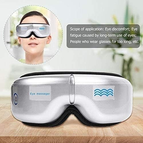 Heated Eye Massager Air Pressure Bluetooth Foldable