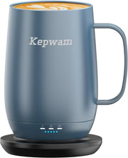 Self Heating Coffee Mug 20oz Smart Temp Control 8H Battery Blue