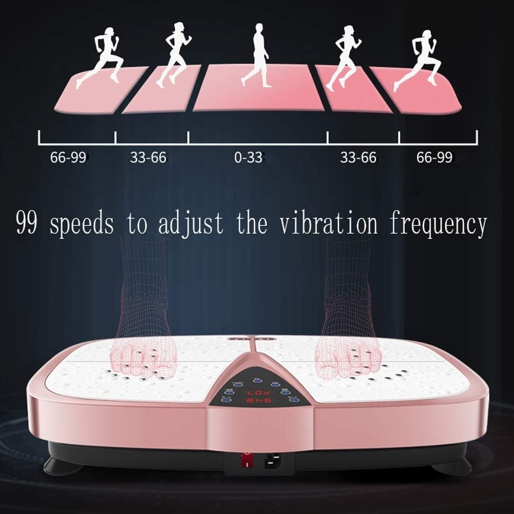 Ultra Slim Vibration Plate Trainer Touch LED Bluetooth Home Fitness