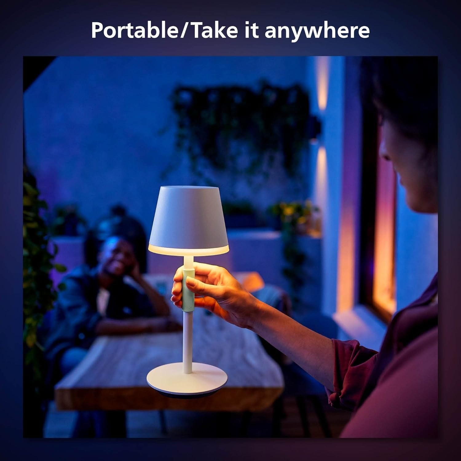 Smart Portable Table Lamp LED Bluetooth White Color Ambiance