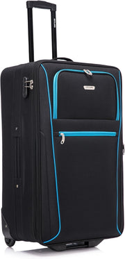 29'' Large Soft Shell Check In Suitcase 20% Expandable Lightweight 2 Wheel