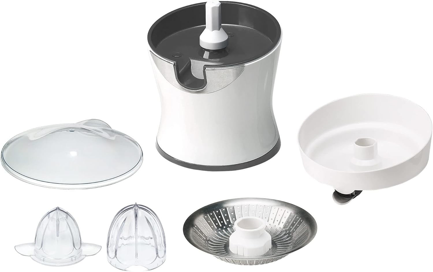 Electric Citrus Juicer Quiet Powerful Motor Drip Free Easy Clean 0.6L