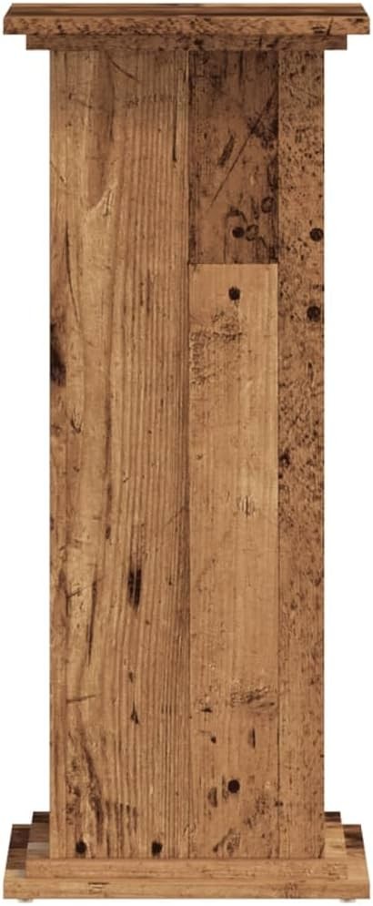 Rustic Brown Wood Plant Stand 80cm Indoor Outdoor Display Table Modern Flower Ho