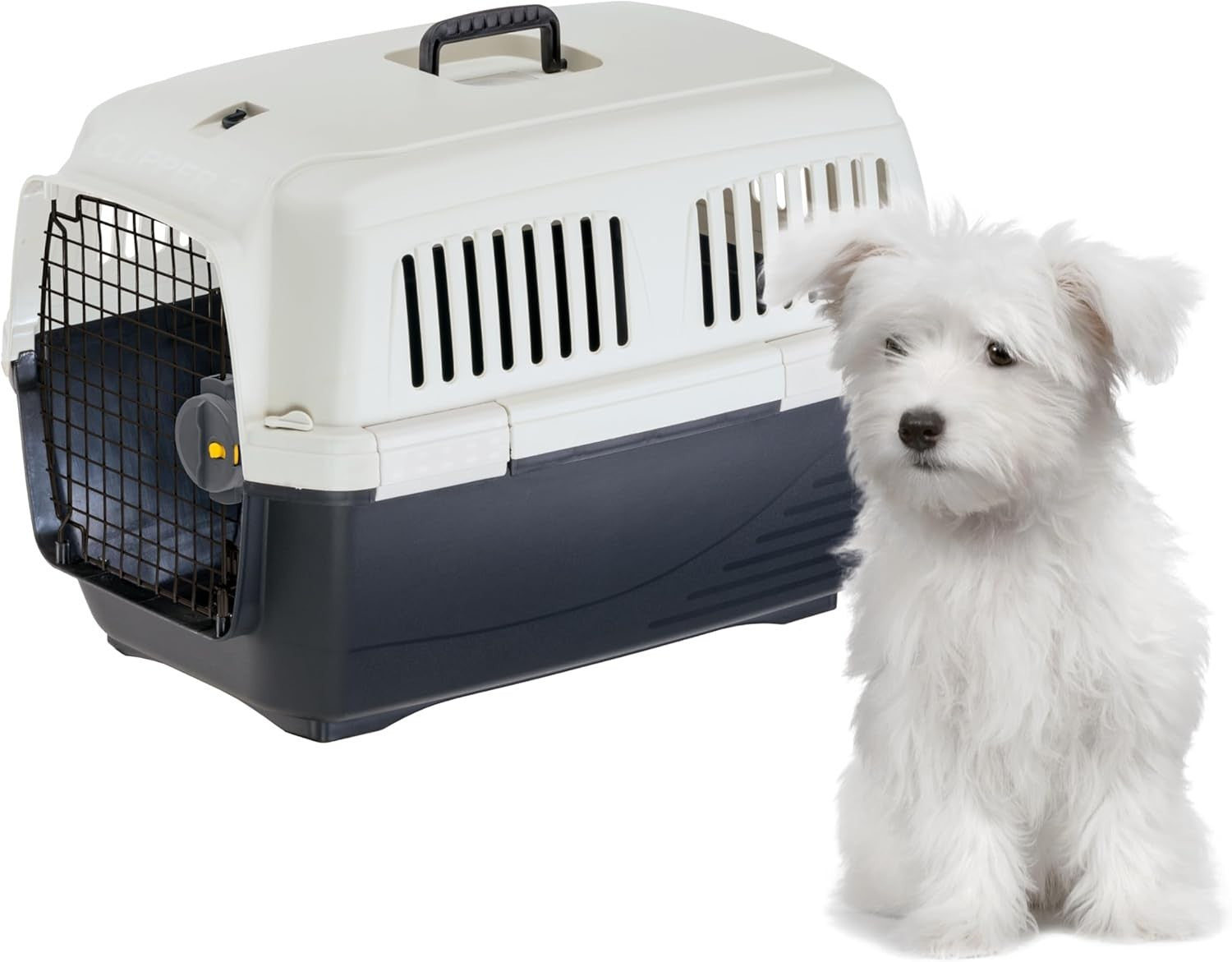 XL Foldable Cat Carrier 63x51x48cm Travel Crate 35lb Pet Box with Ventilation