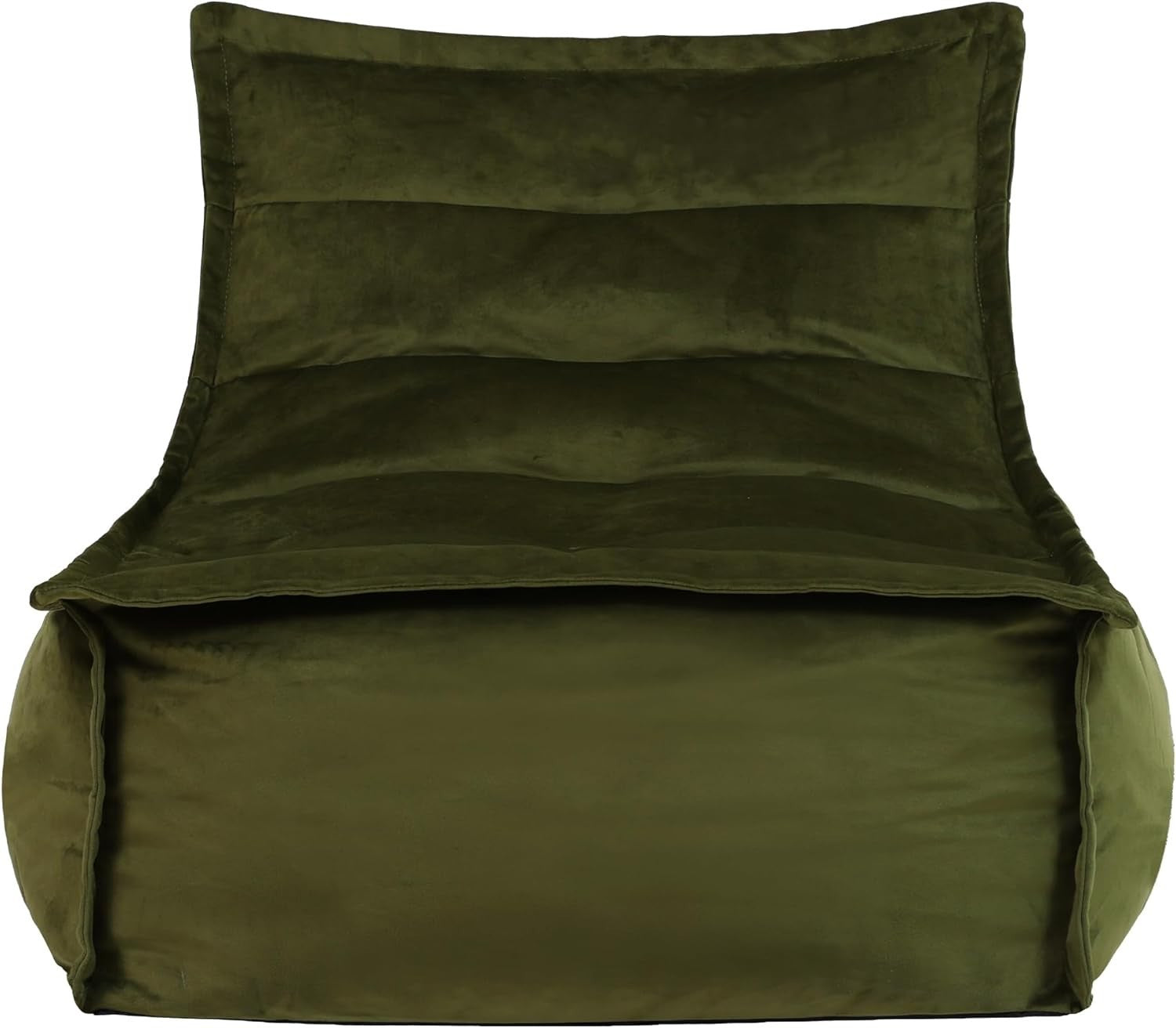 Green Large Velvet Bean Bag Chair Adult Lounge Seat Gaming Sofa