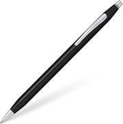 Luxury Glossy Black Ballpoint Pen – Medium Point, Chrome-Plated, Gift Box