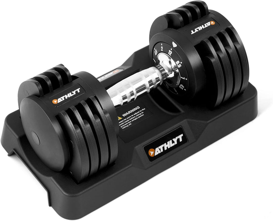 Adjustable Dumbbell 12KG Quick Twist 5 Weights Space-Saving Home Gym