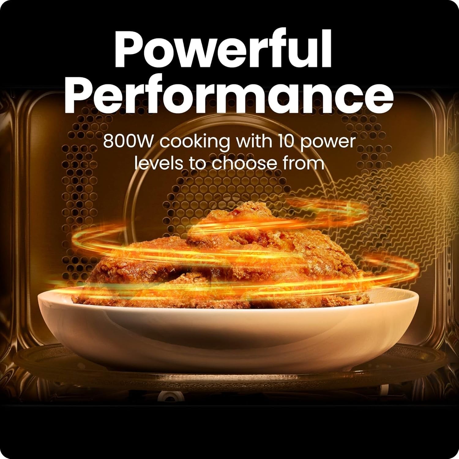 20L 800W Digital Microwave 10 Power Child Lock Steel