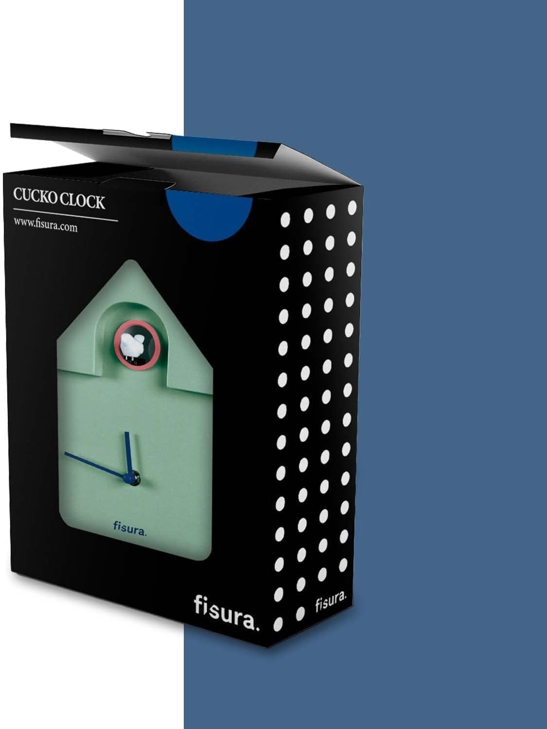 Modern Mint Pendulum Cuckoo Wall Clock | Silent, Battery Powered, Stylish Decor