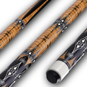 58 Inch 2 Piece Maple Pool Cue 13mm Tip 19oz 20oz Billiard Stick