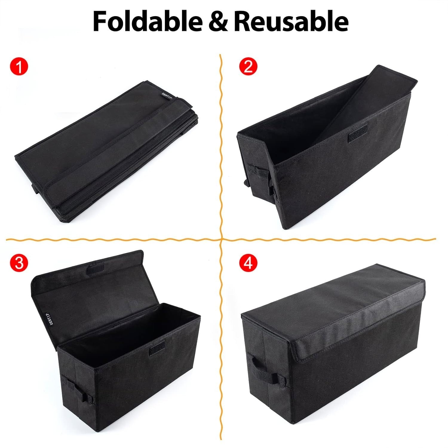 2 Pack DVD Storage Boxes Foldable Media Organizer Cases 200 Disc Black