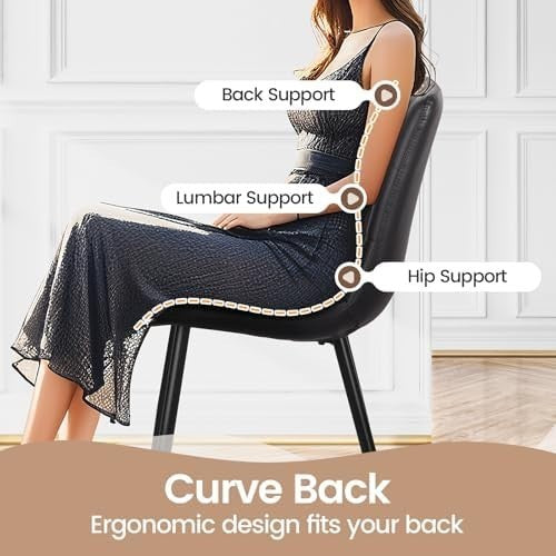 Folding Round Dining Table with 4 Fabric Chairs Space-Saving Set for Kitchen