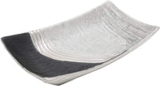 Modern Ceramic Decorative Bowl 30cm Silver Grey Centrepiece Table Decor
