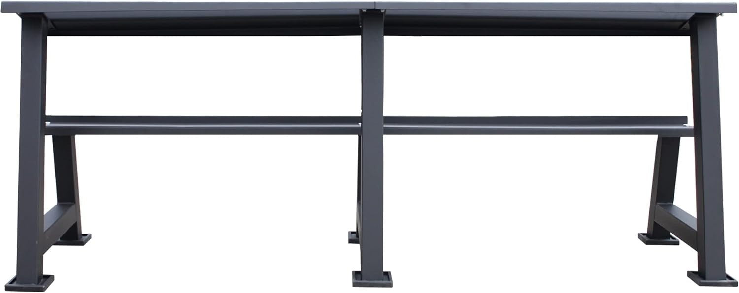 Heavy Duty 2 Tier Dumbbell Rack 900kg Capacity Home Gym Storage