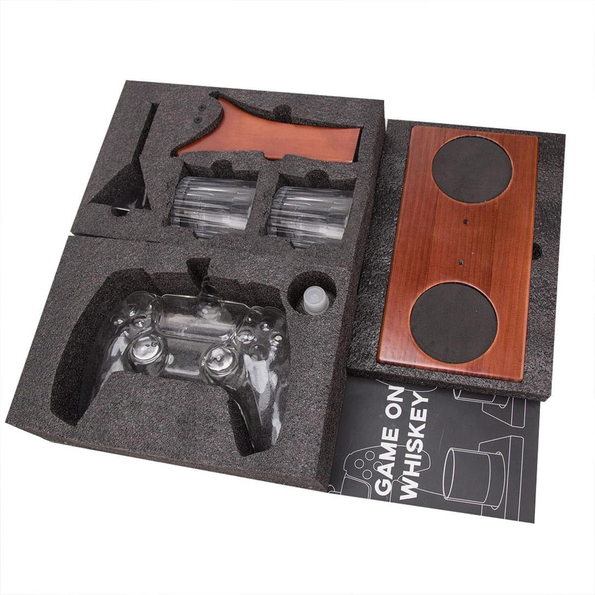 Retro Game Controller Whiskey Decanter Set with Glasses | 750ml Gift for Men