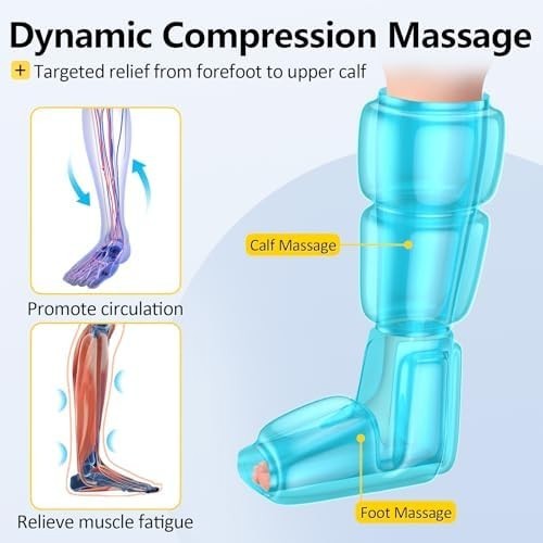 Cordless Leg and Foot Massager for Pain Relief and Circulation
