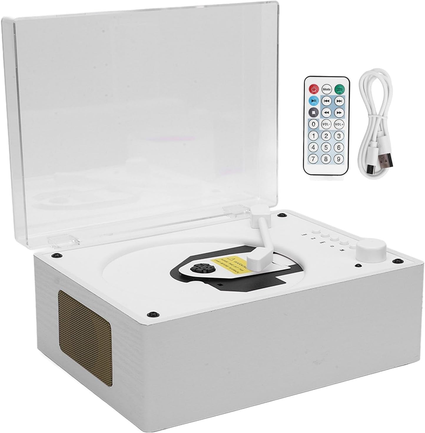 Portable Bluetooth CD Player Speaker Retro Suitcase Remote USB AUX