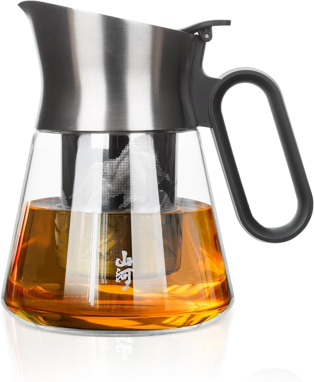 500ml Glass Teapot with Infuser Loose Leaf Tea Pot Stainless Steel Spout