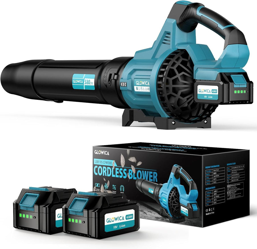 Cordless Leaf Blower 8000mAh Turbo Boost 3 Speed Lightweight Garden Cleaner