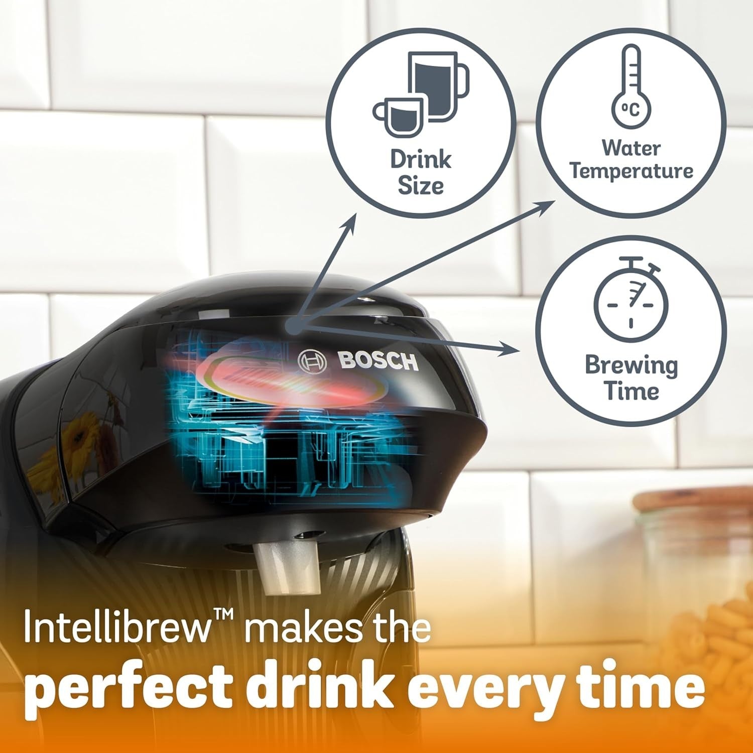 Pod Coffee Machine Starter Bundle | 40 Drinks Included | Auto Clean | 0.7L
