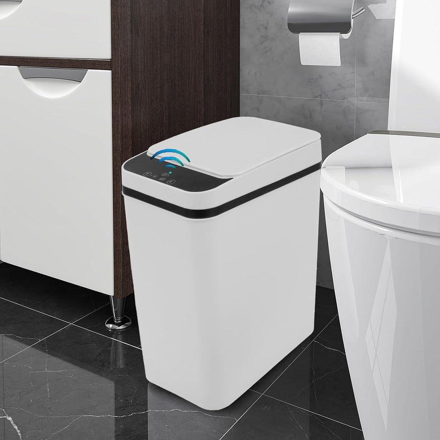 12L Touchless Motion Sensor Bathroom Bin – Automatic Trash