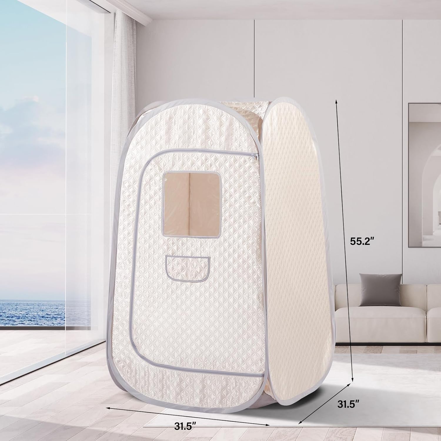 Full Body Portable Steam Sauna Tent Home Spa Detox Cabin Foldable Pop-Up Heat