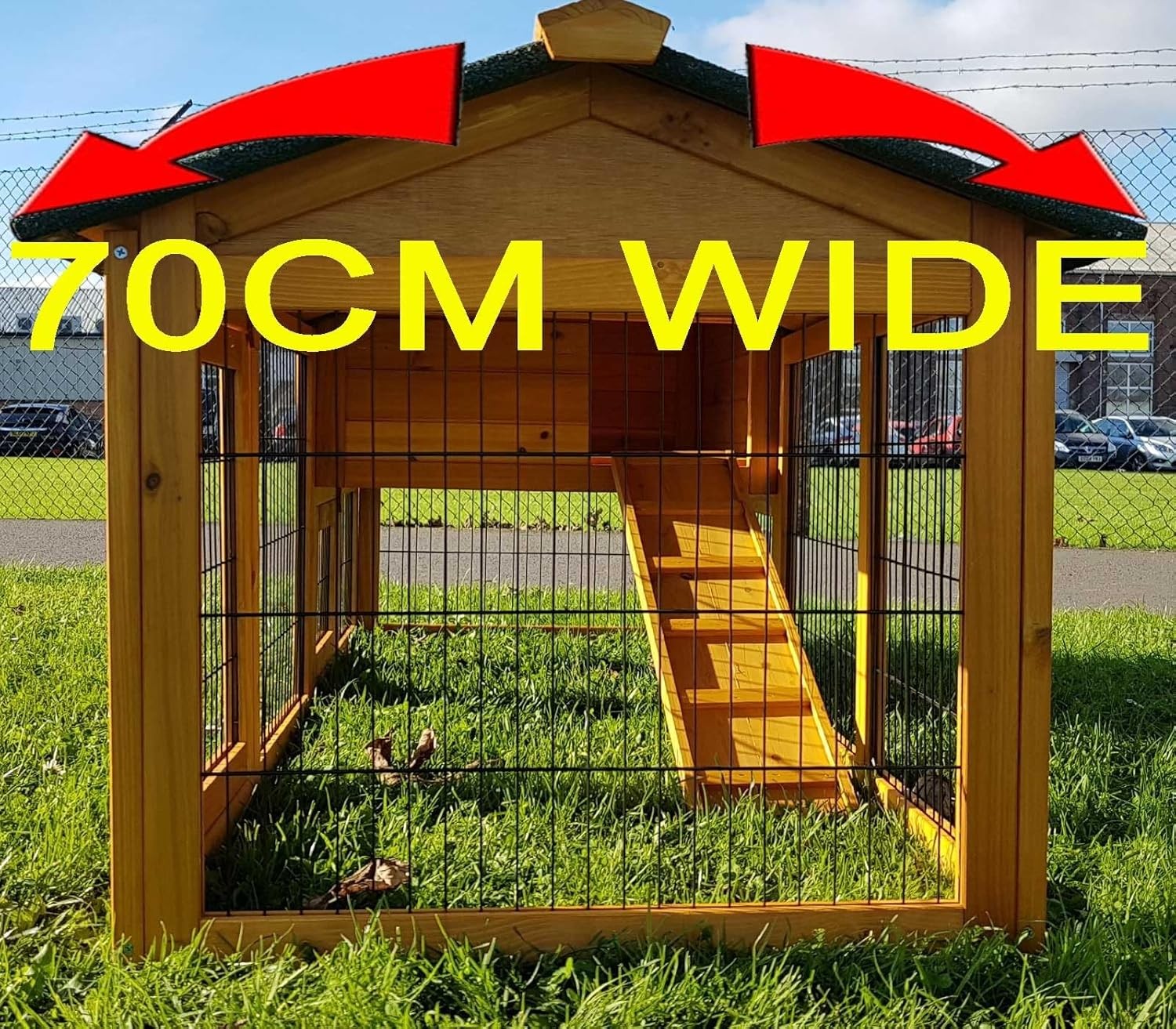Extra Large Rabbit Hutch Run XXL 2 Tier Outdoor Guinea Pig Cage Shutter