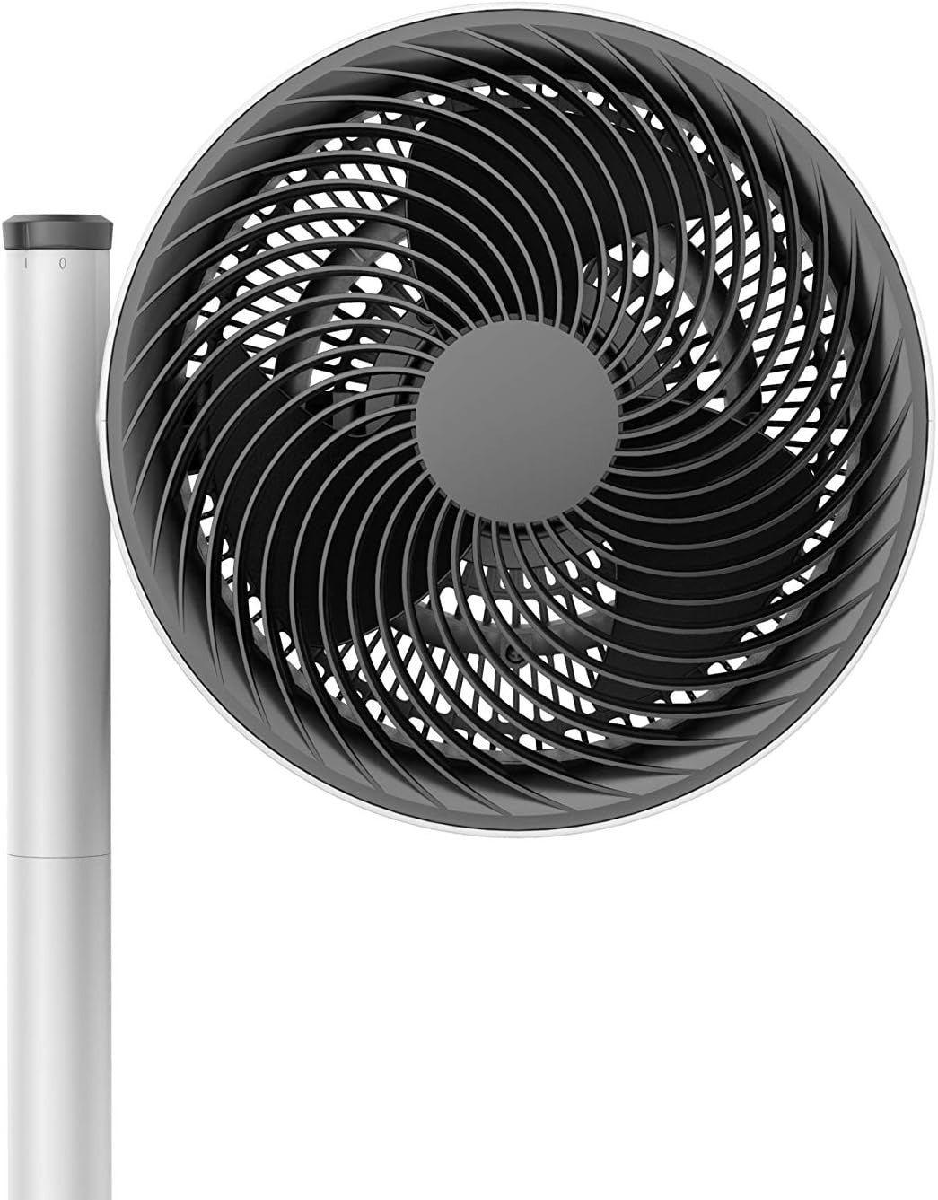 Modern 4-Speed Adjustable Pedestal Air Circulator Fan Quiet Cooling White 121cm