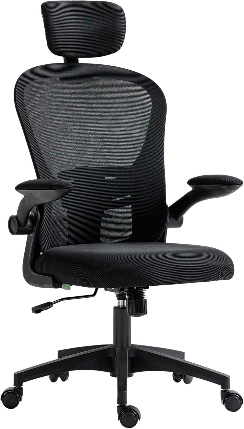 Adjustable Ergonomic Office Desk Chair Mesh Back Lumbar Support Swivel Wheels