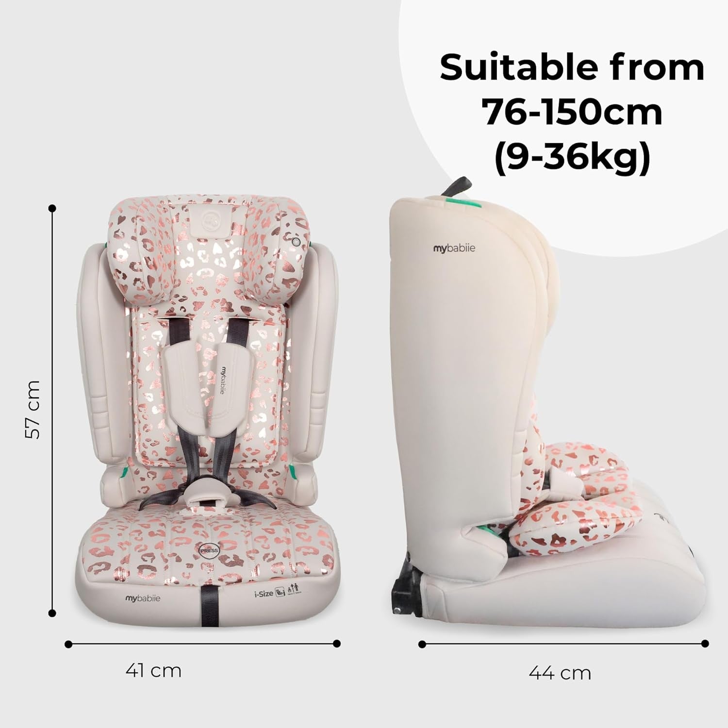i-Size R129 Toddler to Booster Car 5-Point Harness 76–150cm
