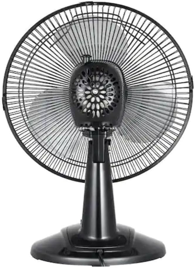12-Inch Table Fan – 3 Speed, Adjustable Tilt, Quiet Cooling Airflow for Bedroom