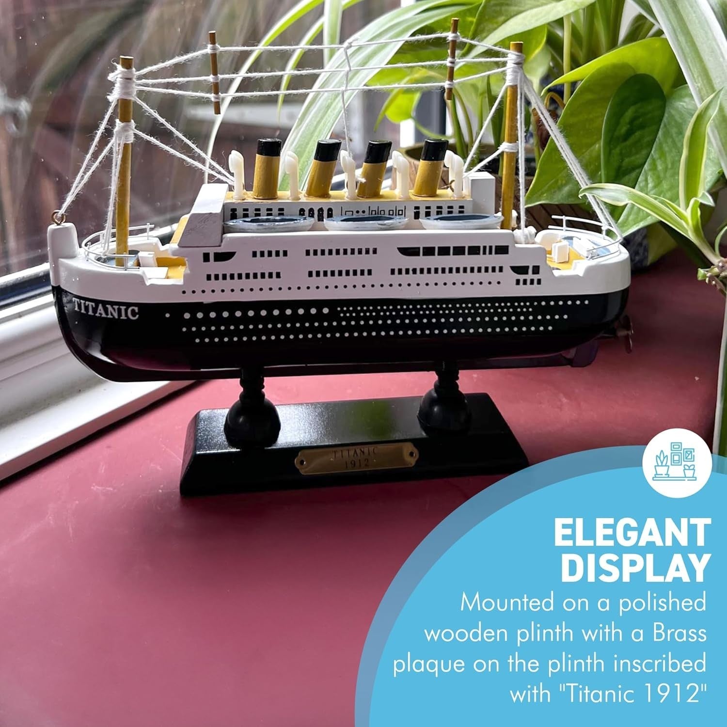 Wooden Titanic Ship Model 40cm Detailed Replica Display Ornament Maritime Decor