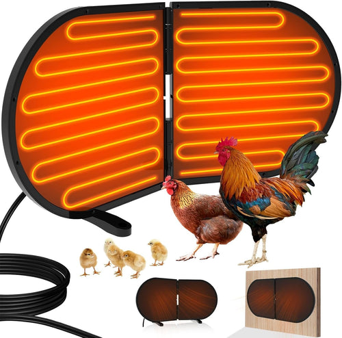 220W Foldable Chicken Coop Heater Waterproof Radiant Panel