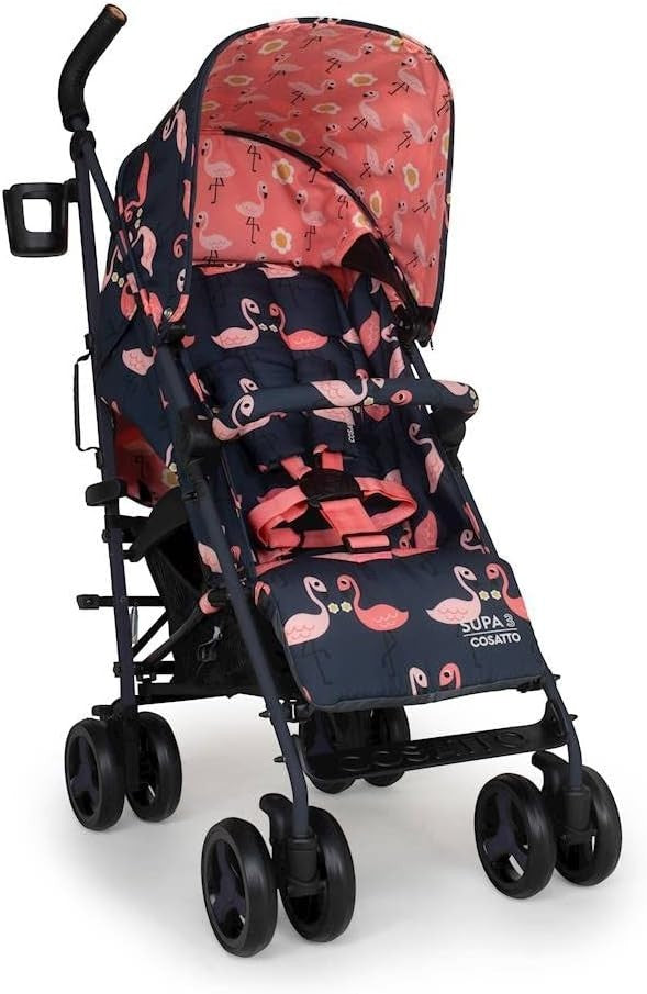 Lightweight From-Birth Pushchair 25kg Capacity, Umbrella Fold, Footmuff