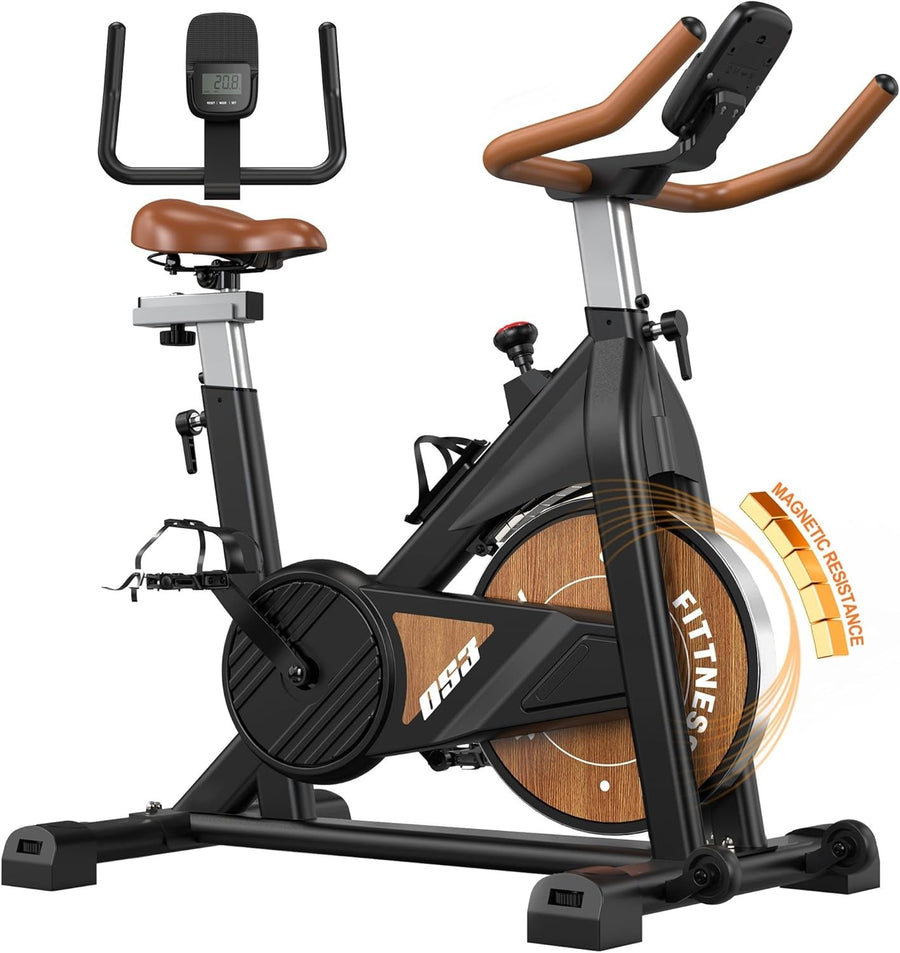 Bluetooth Magnetic Exercise Bike w/ LCD Monitor, 100 Resistance Levels & 160kg