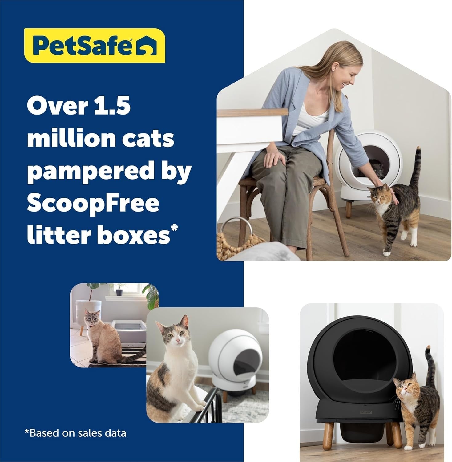 Self Cleaning Cat Litter Box Smart App Control Odour Control 2 Weeks