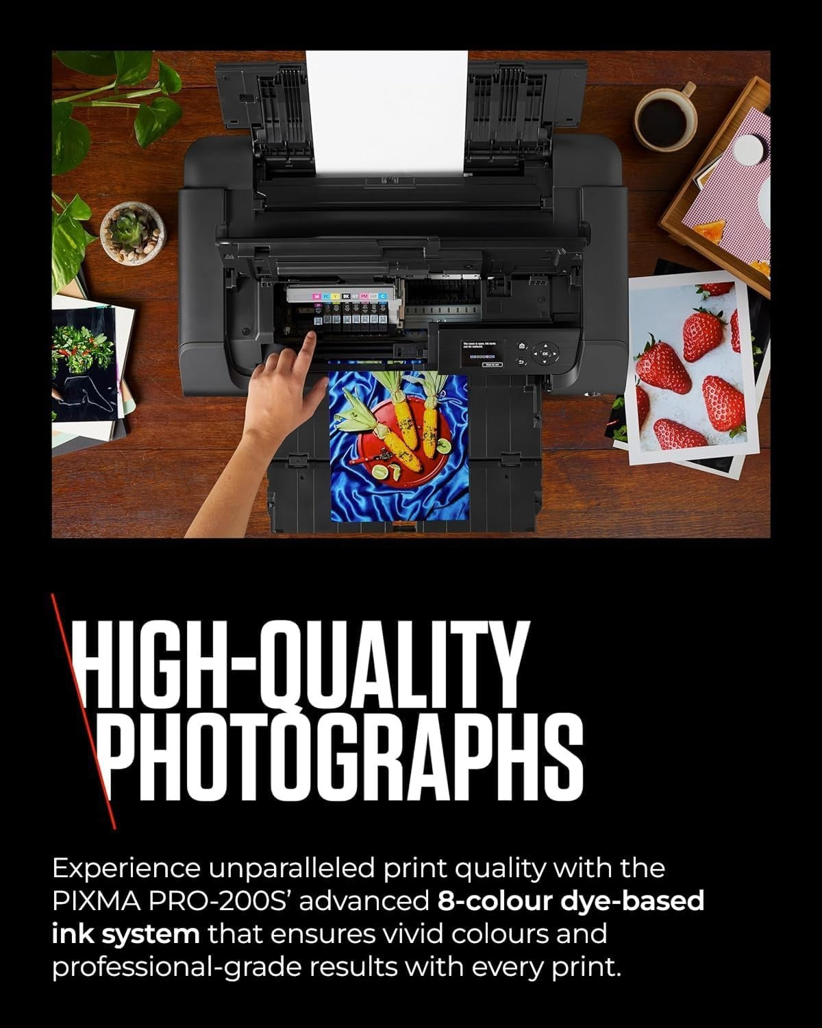 A3+ Wireless Photo Printer | 8-Colour, 4800dpi, LCD, Duplex, Pro Quality