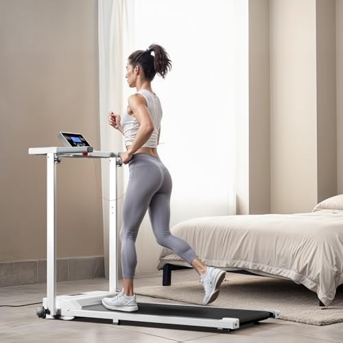 Home Office Foldable Treadmill 2HP Walking Jogging Pad LED Display