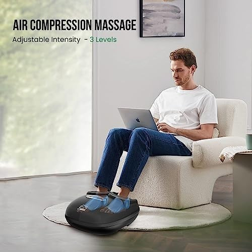 Shiatsu Foot Massager with Heat, Deep Kneading, Compression & Vibration