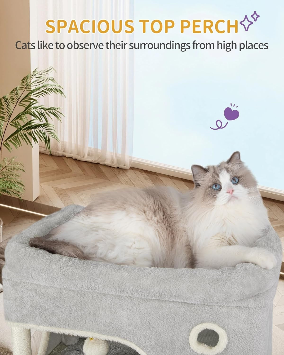 178cm Tall Cat Tree Tower Multi-Level Scratching Posts Condos