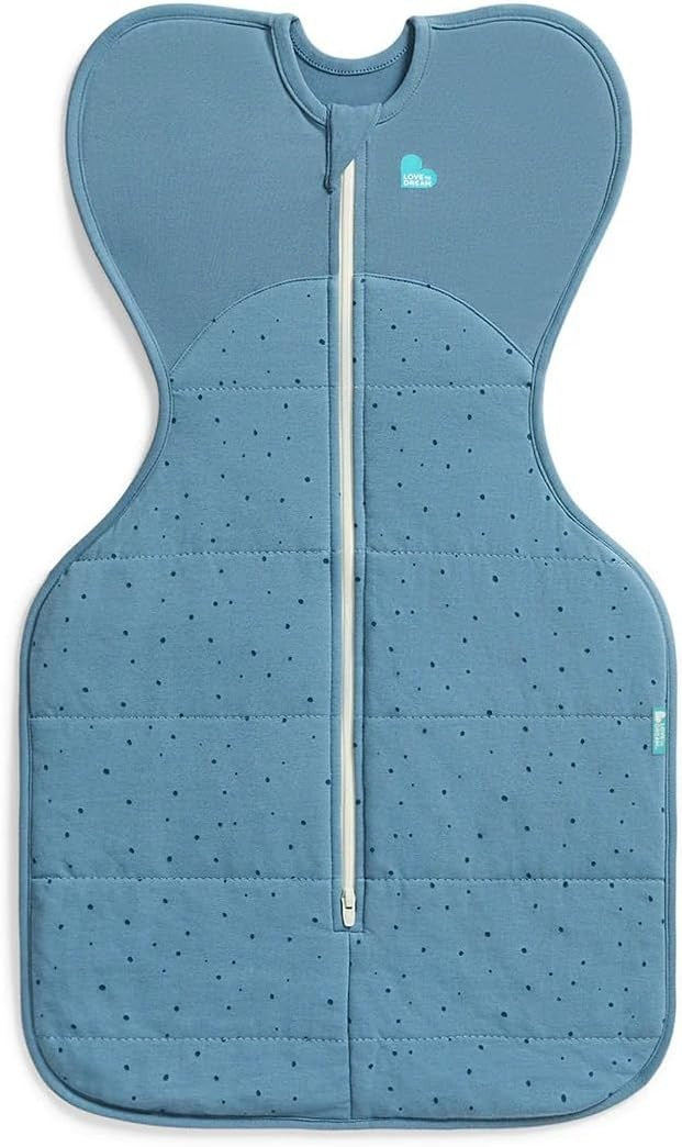 Newborn Swaddle Sleep Sack 2.5 TOG Arms-Up 2.2-3.8kg Blue Dreamer