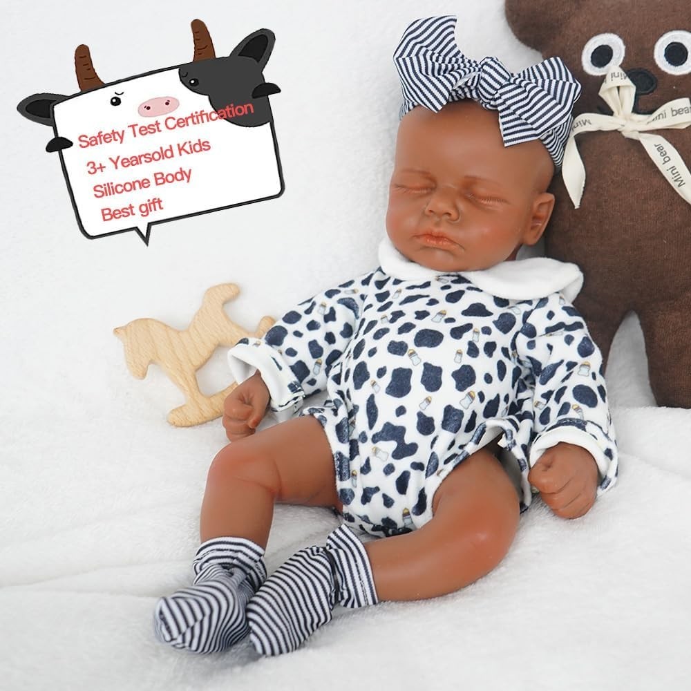 12” Silicone Sleeping Newborn Baby Doll Boy Full Body Ultra Realistic