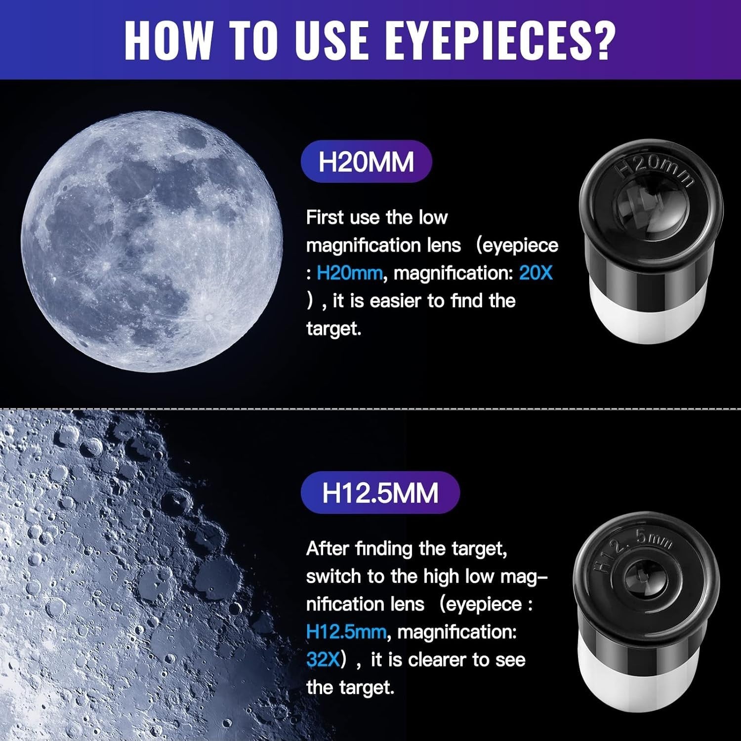 Kids Astronomical Refractor Telescope 400mm with Tripod & Finder Scope