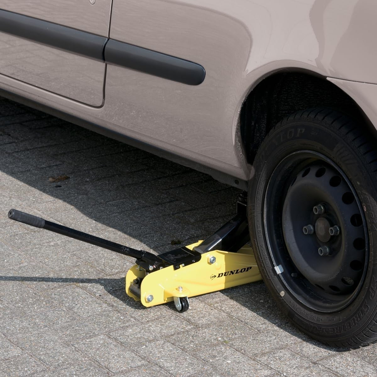 2 Ton Hydraulic Trolley Jack Compact Car Lift 135–305mm Heavy Duty Yellow