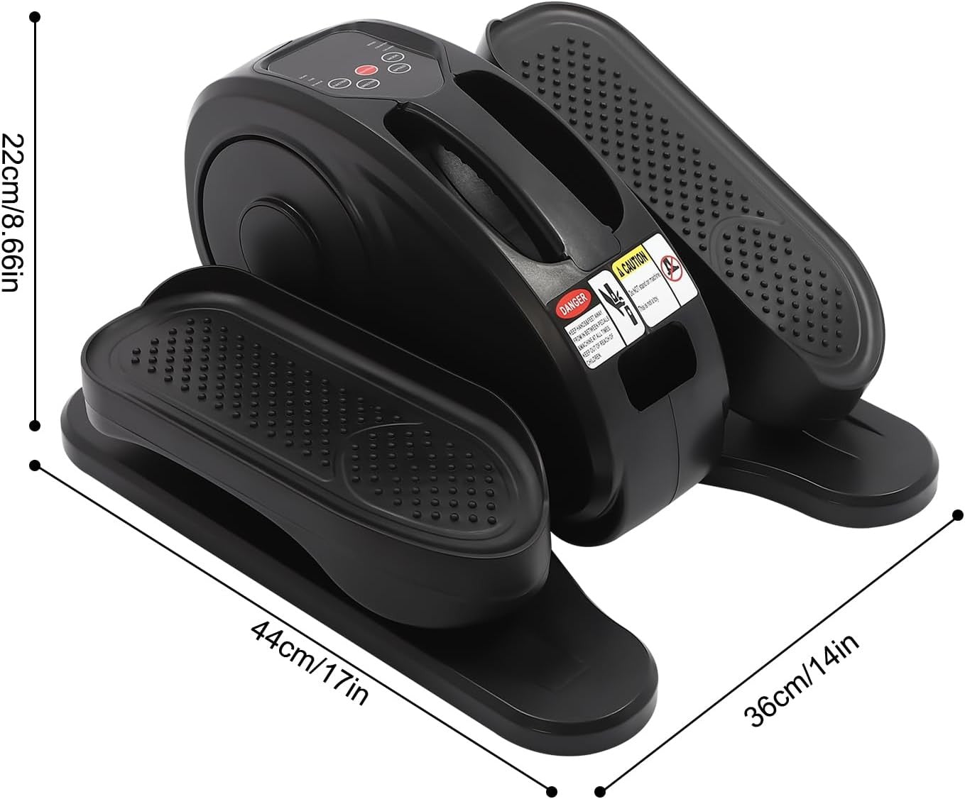 Mini Under Desk Elliptical Pedal Exerciser Quiet Electric Seated Leg Trainer